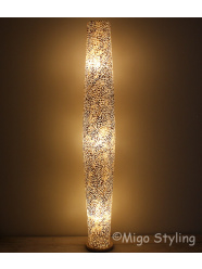 Vloerlamp Cone schelpen copper gevlokt 170 cm