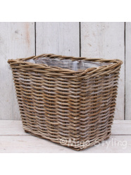 Fensterbankkorb Rattan hoch 30 cm