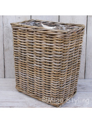 Fensterbankkorb Rattan hoch 45 cm