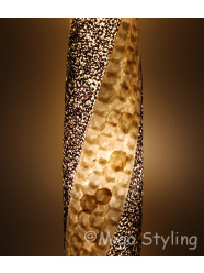 Vloerlamp Cone spiraal design wit antraciet 170 cm