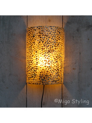 Wandlamp schelp copper