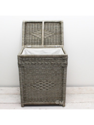 Wasmand pitriet met binnenzak grijs/taupe