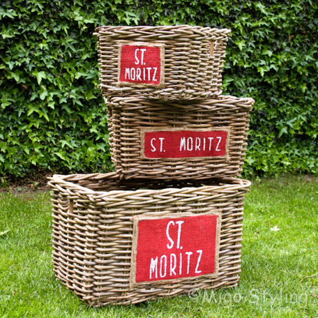 Rotan mand St. Moritz klein 