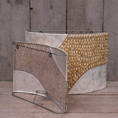 Wandleuchte Bambus hell 43 cm breit