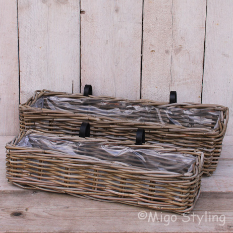 Balkonmand rotan 60 cm 
