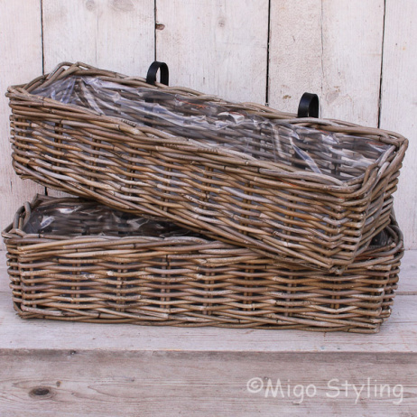 Balkonkorb Rattan 60 cm