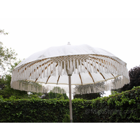 Bali - ibiza Parasol met franje