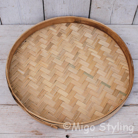 Bamboe dienblad naturel
