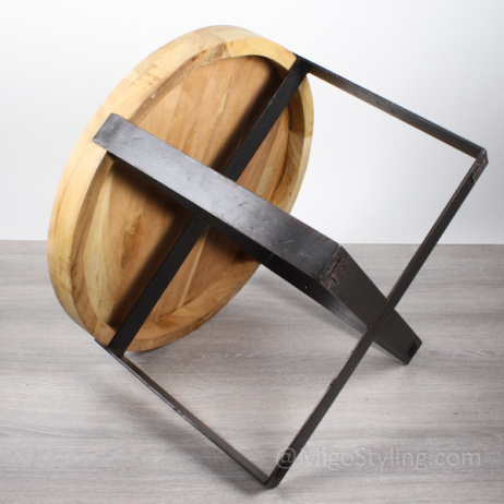 Bijzet-salontafel rond mango