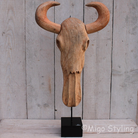 Bison op standaard - Buffelkop 