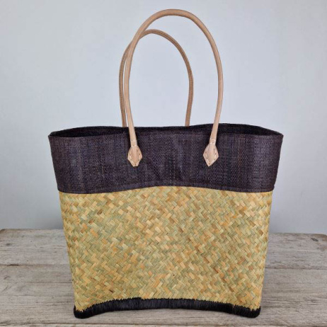 Boodschappentas zeegras naturel brown