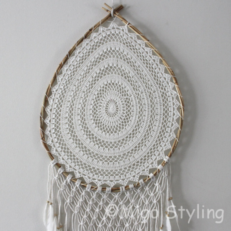 Dromenvanger macrame Druppel L wanddecoratie