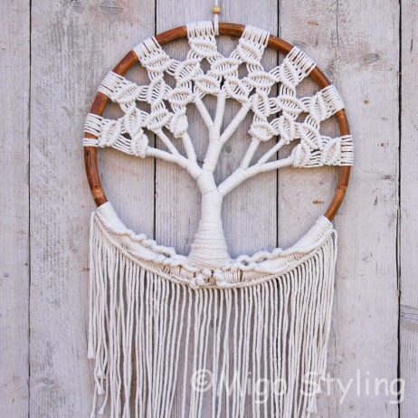 Dromenvanger Tree of life macrame Dia 42 