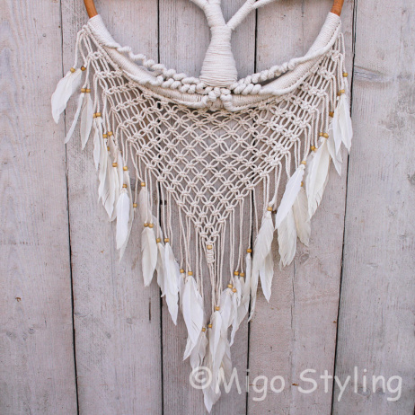 Dromenvanger Tree of life macrame D 52 