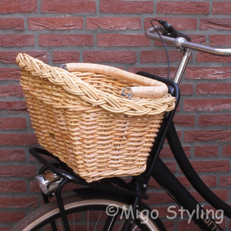 Fietshaakmand rechthoek Naturel 