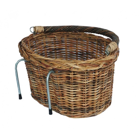 Fahrradkorb mit Haken Braun 