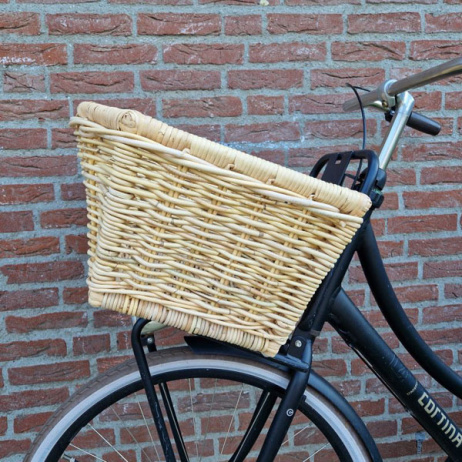 Fietsmand open taps Naturel