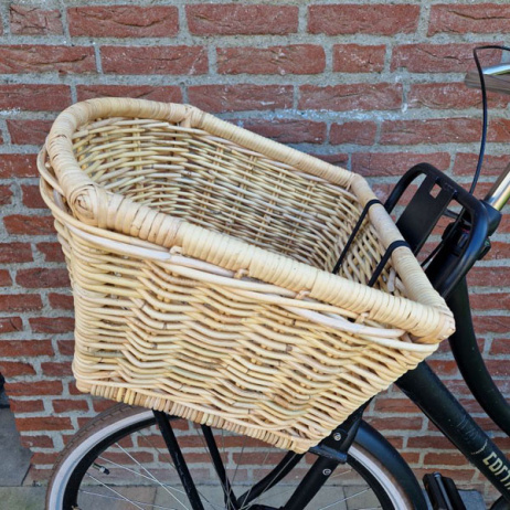Fietsmand open taps Naturel