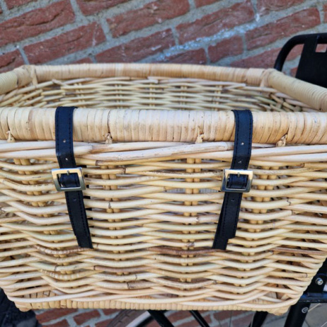 Fietsmand open taps Naturel