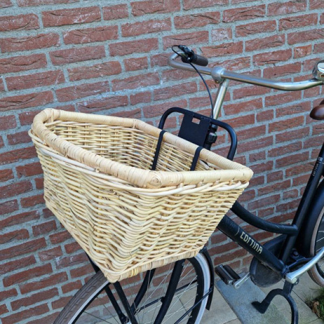 Fietsmand open taps Naturel