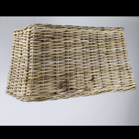 Großer Hängelampenschirm XL Rattan
