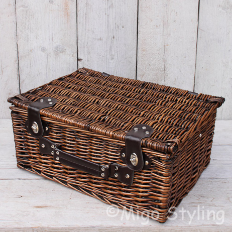 Grote rieten Luxe picknickmand