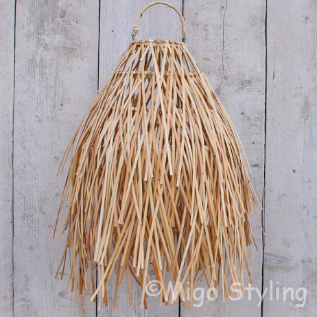 Hängelampe Raffia Natur klein