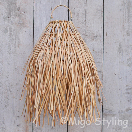 Hängelampe Raffia Natur klein 