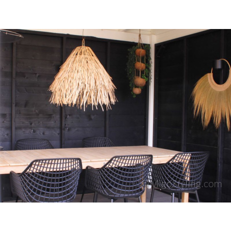 Hängelampe Raffia natur XL