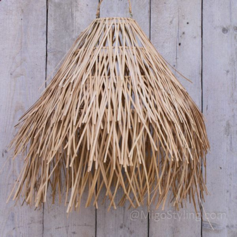 Hängelampe Raffia natur XL