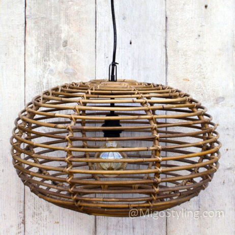 Hanglamp rotan rond naturel