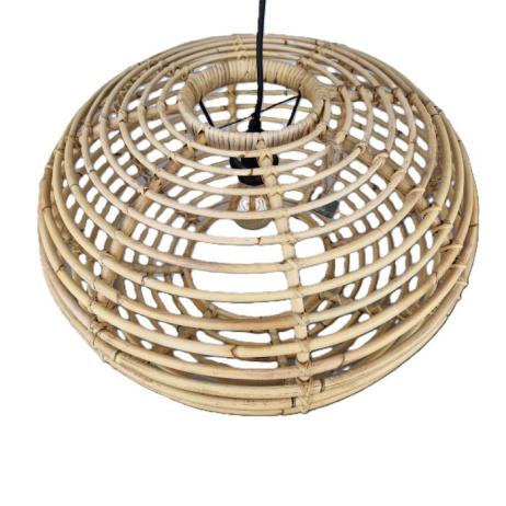 Hängelampe Rattan rund natur