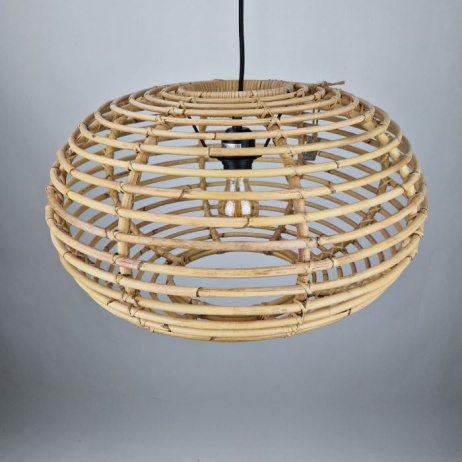 Hängelampe Rattan rund natur