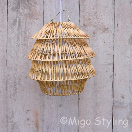 Hanglamp Bali naturel klein