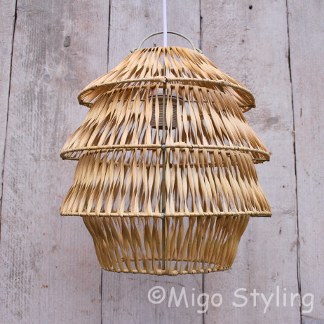 Hanglamp Bali naturel klein 