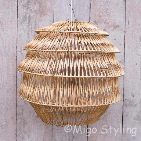 Hanglamp Bali naturel middel 