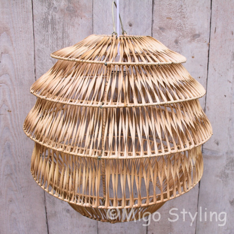 Hanglamp Bali naturel middel 