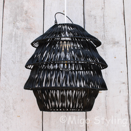 Hanglamp Bali zwart klein