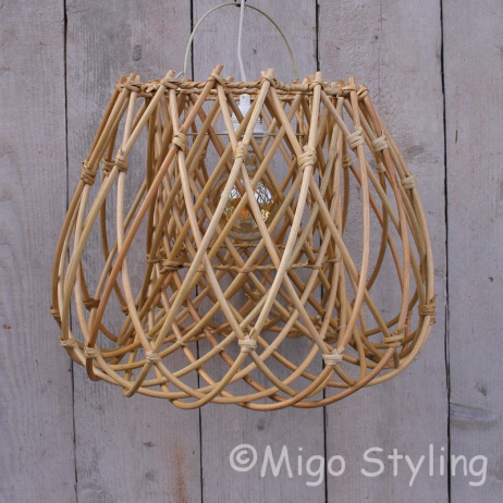 Hängelampe Rattan natur