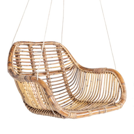 Hangstoel rotan aan kabel