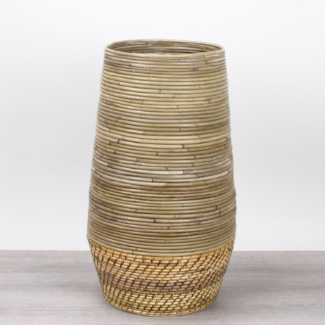 Hoher Pflanzkorb Lombok Rattan