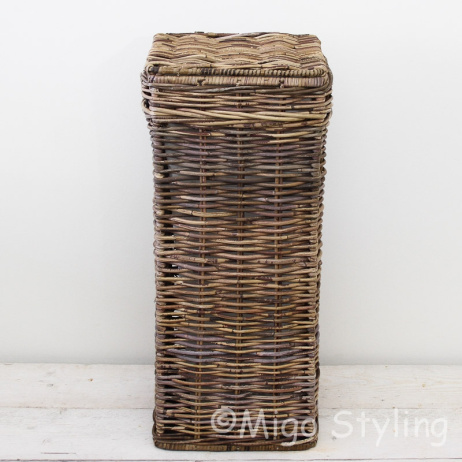 Hoge smalle wasmand 70cm Brown 