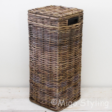 Hoge smalle wasmand 70cm Brown 