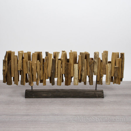 Houten raamdecoratie Laag