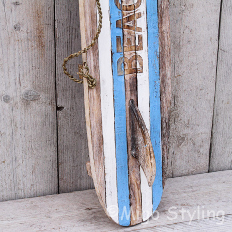 Holz Surfbrett mit Flosse 