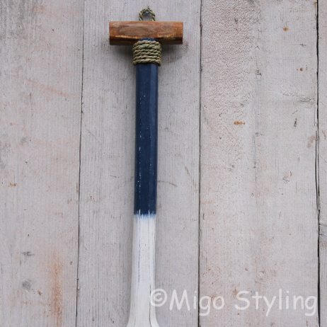 Houten peddel Beach Bar blauw