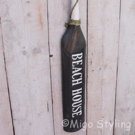Houten peddel Beach House Grijs 