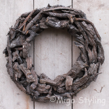 Houtkrans 50 cm Black wash 