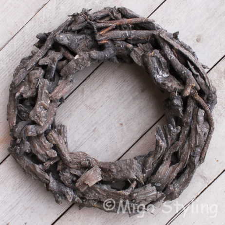 Houtkrans 50 cm Black wash