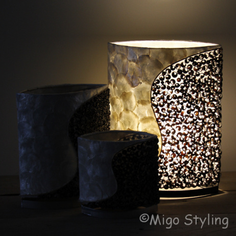 Tischlampe Muscheln Design Medium